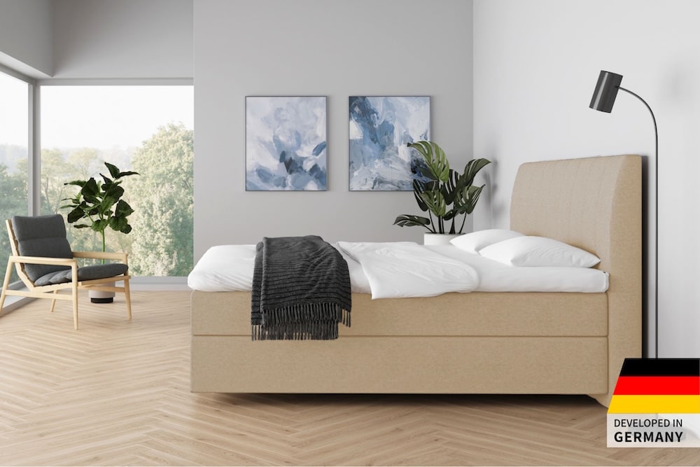 Boxspringbett 200x200 Creme Kaufen Online Dig