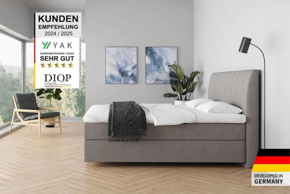 Boxspringbett 200x200 Mit Bettkasten Kaufen Hero